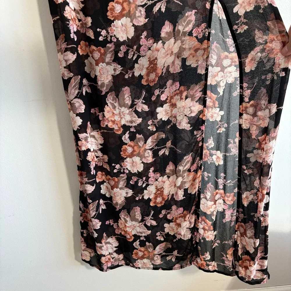 For Love & Lemons autumn maxi dress midnight floral - Picture 4 of 7